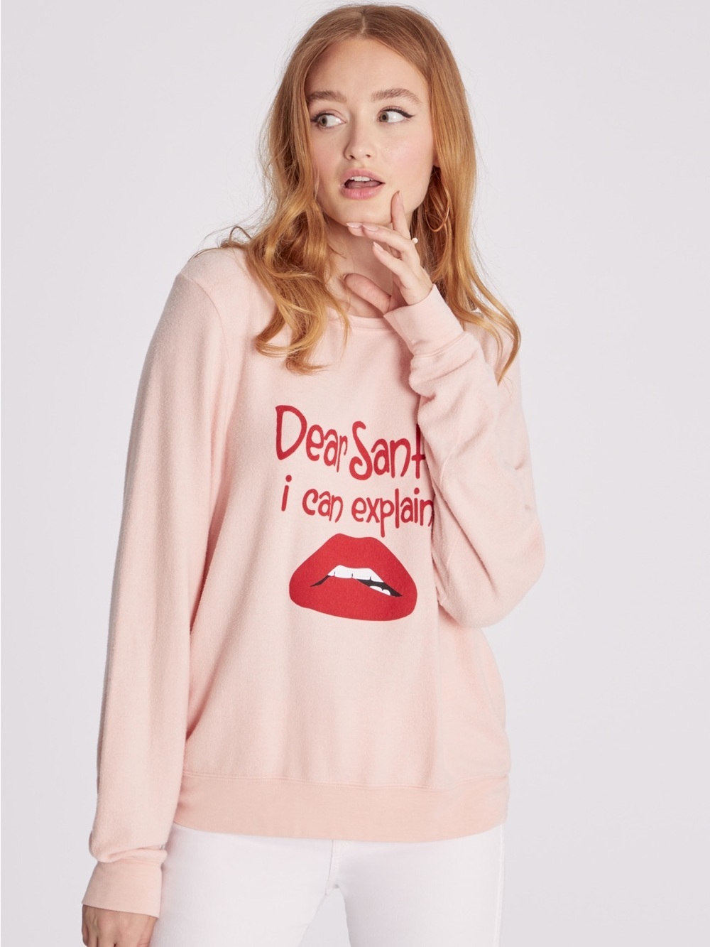 NWT Wildfox Couture Christmas Baggy Beach Jumper Sweatshirt Santa Small